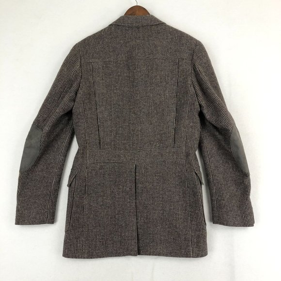 Pendleton VTG Men's Size 42T Brown Grey Virgin Wool Two-Button Blazer Jacket - Picture 10 of 11